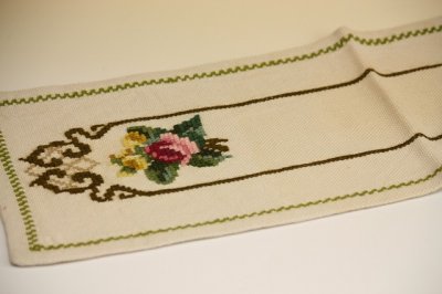 画像1: 北欧刺繍　センタークロス/フラワー