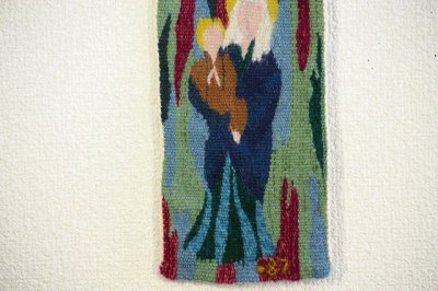 画像3: 北欧織物　フレミッシュ織　母子/BG