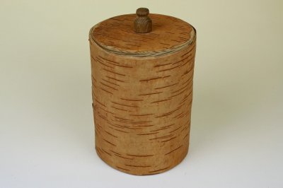 画像2: 北欧 白樺ボックス/円筒木箱