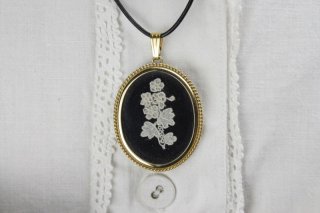 アンティーク ベルギーレース ブローチ(鑑定書付き） Ma-43 北欧雑貨と