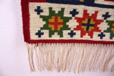 画像2: 北欧織物　フレミッシュ織り/タペストリー