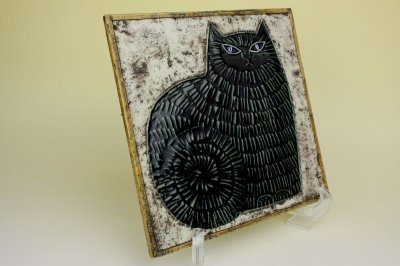 画像1: Lisa Larson UNIK Katt/リサ・ラーソン ネコ 陶板