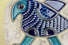 画像5: Upsala Ekeby Mari Simmulson/ウプサラエクビィ マリ・シミュルソン　壁掛け 鳥の陶板 (5)