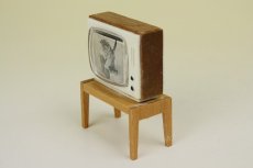 画像3: ミニチュア家具　Lundbyドールハウス/ターン式テレビ (3)