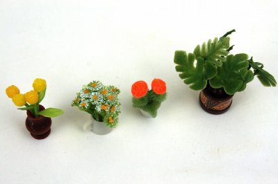 画像3: ミニチュア家具  Lundbyドールハウス/植物4個セット