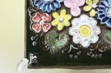 画像2: Ｊie Gantofta Aimo Nietosvuori/花と蝶々 陶板 (2)