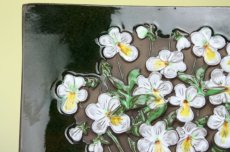 画像2: Ｊie GantoftaジイガントフタAIMO NIETOSVUORI/白い小花 陶板 (2)