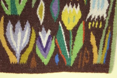画像2: 北欧織物　フレミッシュ織/花々