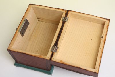 画像3: 北欧アンティーク 伝統柄/木箱 鍵付き