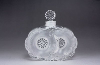 画像1: Lalique Deux Fleursラリックドゥ・フルール/フレグランスボトル ガラスの香水瓶