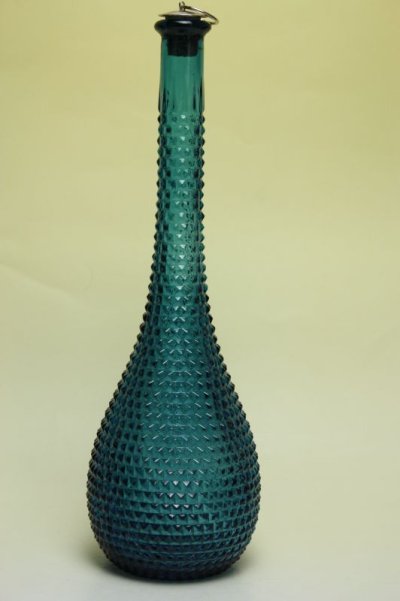 画像1: Italian Genie Bottle Wine Decanter Hobnail Design/イタリア ワイン デキャンターボトル