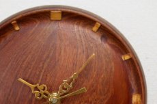 画像2: SWEDEN DESIGN Teak wall clock/チーク 掛け時計 (2)