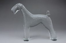 画像1: Boda Kennel Bertil Vallien Airedale Terrier/クリスタルガラス エアデールテリア (1)