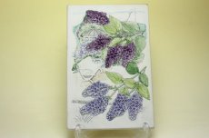 画像1: Ｊie Gantofta Aimo Nietosvuori/Wisteria　藤の花　陶板 (1)