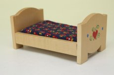 画像3: Lundbyドールハウス/ミニチュア家具 ベッド＆布団セット (3)