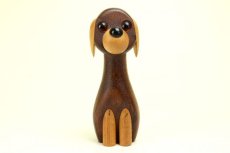 画像1: LAURIDS LONBORG DENMARK Teak Dog/チークオブジェ ドッグ (1)