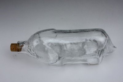 画像2: Royal Krona Lisa Larson/クリスタル 犬のガラス瓶