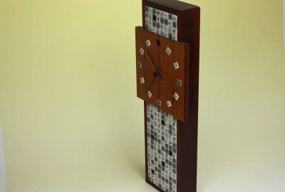 画像2: SWEDEN DESIGN Teak Wall Clock/掛け時計（チーク＆タイル）