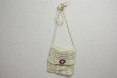 画像1: 北欧レース　ハンドメイド/ポシェット (1)