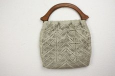 画像4: 北欧レース　ハンドメイド/レースバッグ (4)