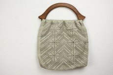 画像1: 北欧レース　ハンドメイド/レースバッグ (1)