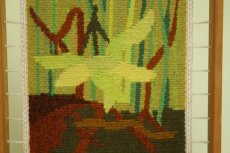 画像3: 北欧織物　フレミッシュ織/草花（フレーム付き） (3)