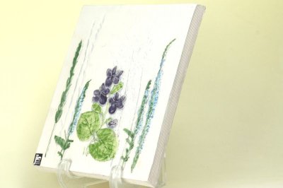 画像2: Jie Gantofta Aimo Nietosvuori/紫の花　陶板