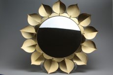 画像1: VASTERAS Vintage Brass mirror Sun/真鍮のウォールミラー (1)