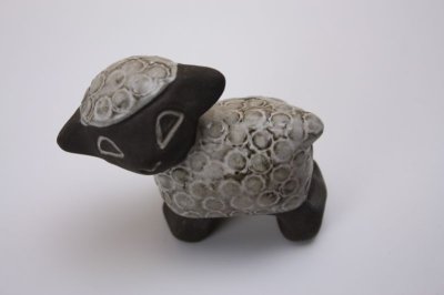 画像1: Keiwar Keramik Karl Erik Iwar/子羊のオブジェ