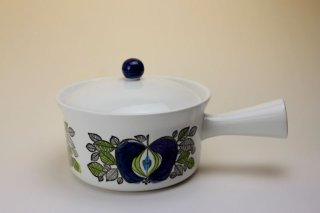 北欧ヴィンテージ 片手 パン 琺瑯 片手鍋・ココット／ブルー各種