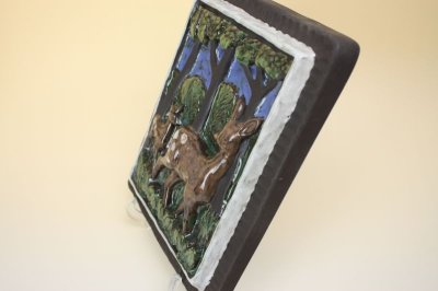 画像2: Keiwar Keramik Karl Erik Iwar/バンビの親子 陶板