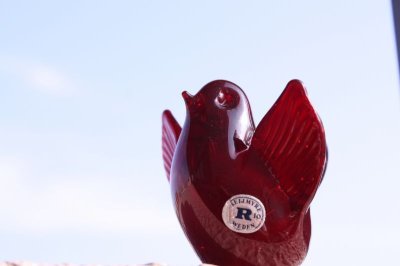画像2: Reijmyre Kristall/レイミューラ クリスタル オブジェ 赤い鳥