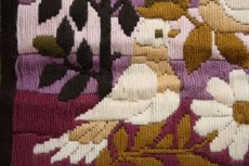 画像3: 北欧刺繍　タペストリー/二羽の鳥 (3)