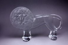 画像1: Boda Bertil Vallien Lion/クリスタルガラス ライオン(L) (1)