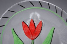 画像2: Kosta Boda Ulrica Hydman-Vallien Tulipa/チューリップ ガラスプレート (2)