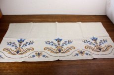 画像2: 北欧刺繍　タペストリー/カフェカーテン (2)