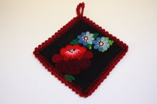 画像1: 北欧刺繍　鍋敷き/ポットホルダー (1)