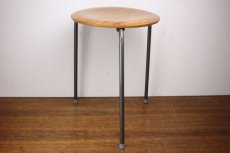 画像1: Vintage teak stool/デンマーク 3脚チークスツール (1)