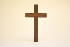 画像1: 木のものオブジェ　クロス/ 十字架 (1)