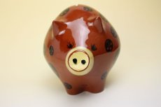 画像1: Rorstrand Marianne Westman Piggy bank/マリアンヌ・ウエストマン ブタの貯金箱 (1)