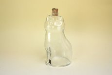 画像1: Royal Krona Lisa Larson Katt decanter/クリスタル デカンタ 猫のガラス瓶 (1)