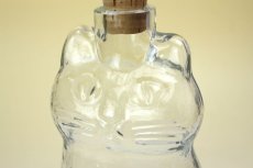 画像8: Royal Krona Lisa Larson Katt decanter/クリスタル デカンタ 猫のガラス瓶 (8)