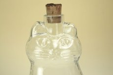 画像2: Royal Krona Lisa Larson Katt decanter/クリスタル デカンタ 猫のガラス瓶 (2)