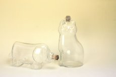 画像8: Royal Krona Lisa Larson Katt decanter/クリスタル デカンタ 猫のガラス瓶 (8)