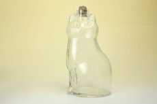 画像1: Royal Krona Lisa Larson Katt decanter/クリスタル デカンタ 猫のガラス瓶 (1)