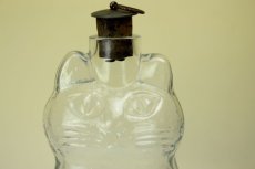 画像2: Royal Krona Lisa Larson Katt decanter/クリスタル デカンタ 猫のガラス瓶 (2)