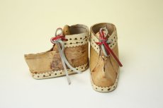画像1: 北欧　白樺オブジェ/木靴 (1)