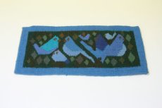 画像1: 北欧織物　フレミッシュ織/バード (1)