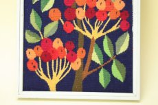 画像3: 北欧織物　フレミッシュ織/リンゴの木【フレーム入り】 (3)