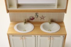 画像3: Lundbyドールハウス/ミニチュア家具 W洗面シンク　 (3)